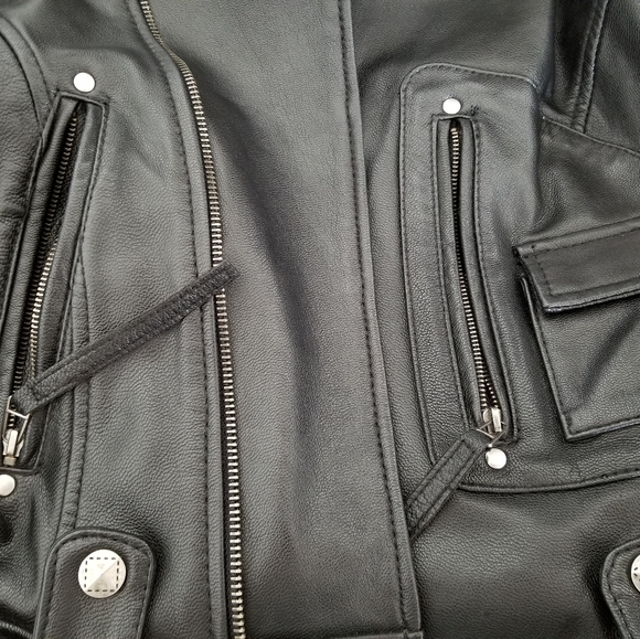 Real Leather Jacket XS - Picture 5 of 10